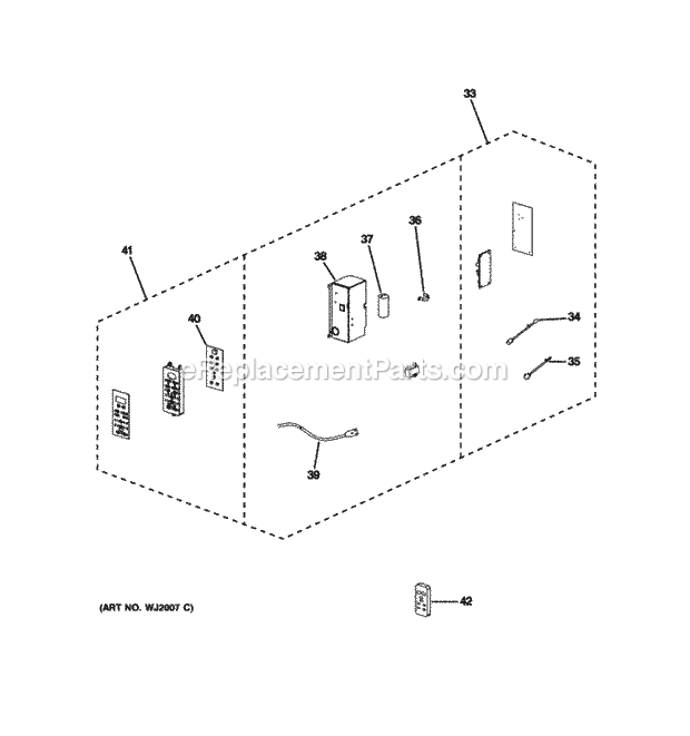 GE AKQ12DNT1 Control Parts Diagram