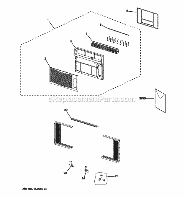 GE AKQ12DNT1 Front Panel Diagram