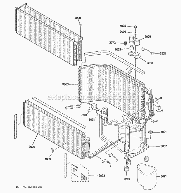 GE AZ38H12EABM1 Zoneline Unit Parts Diagram