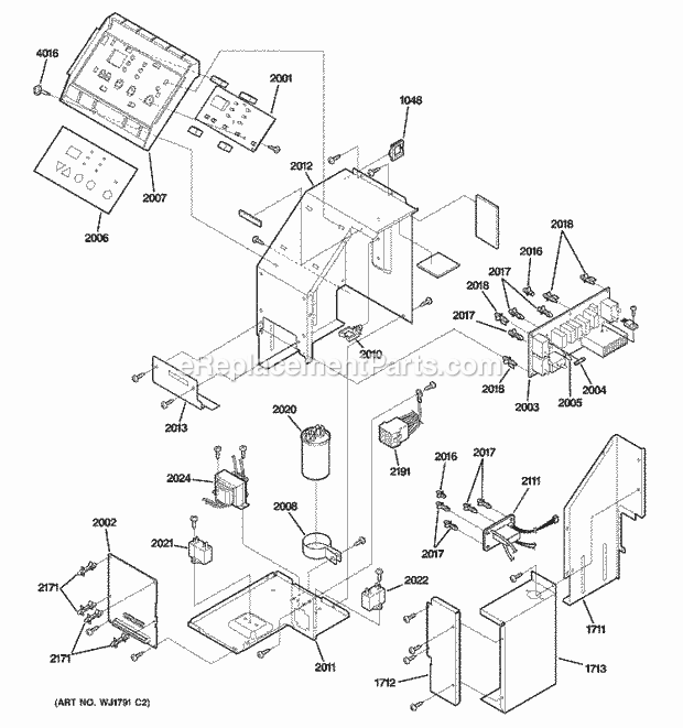 GE AZ55H12DADM1 Zoneline Control Parts Diagram