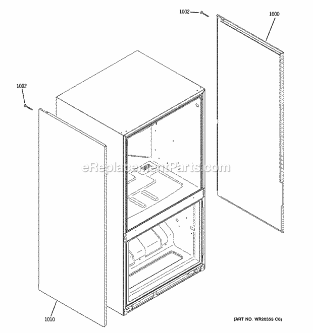 GE CFCP1NIZDSS Clad Components Diagram