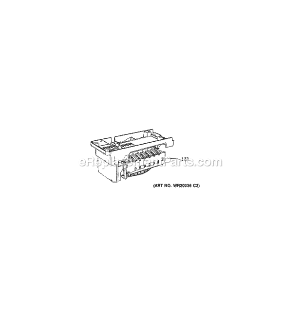 GE GFSF6KEXEWW Ice Maker Diagram