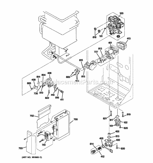 GE GN75DNSRSA01 Indoor Tankless Water Heater Electrical Parts Diagram