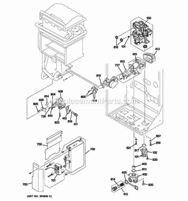 GE GN75ENSRSA01 Outdoor Tankless Water Heater Electrical Parts Diagram