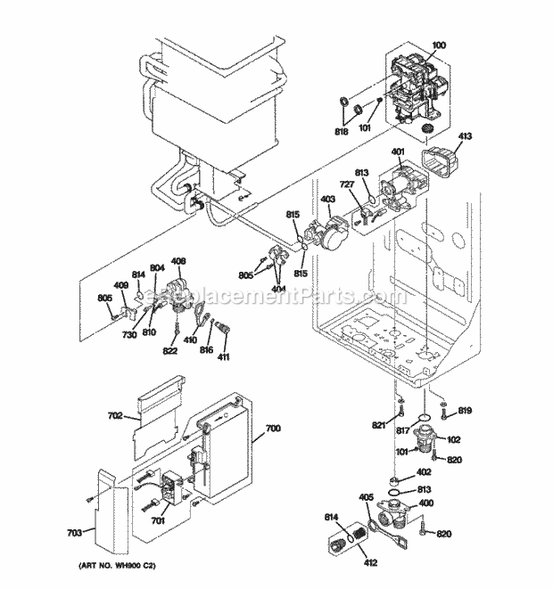 GE GN94DNSRSA01 Indoor Tankless Water Heater Electrical Parts Diagram