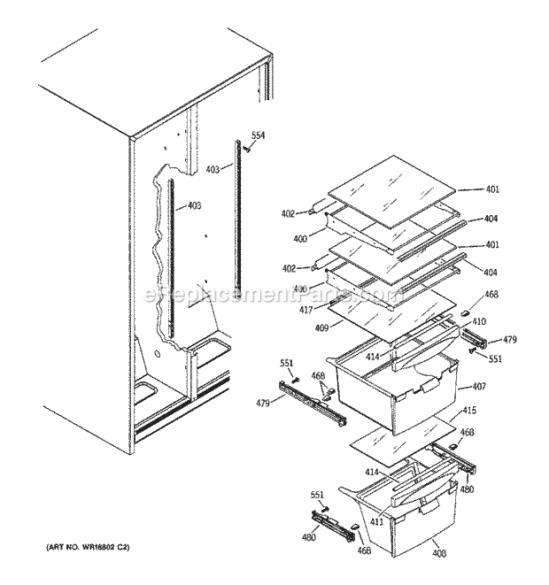 GE GST20IEMACC Refrigerator Page L Diagram