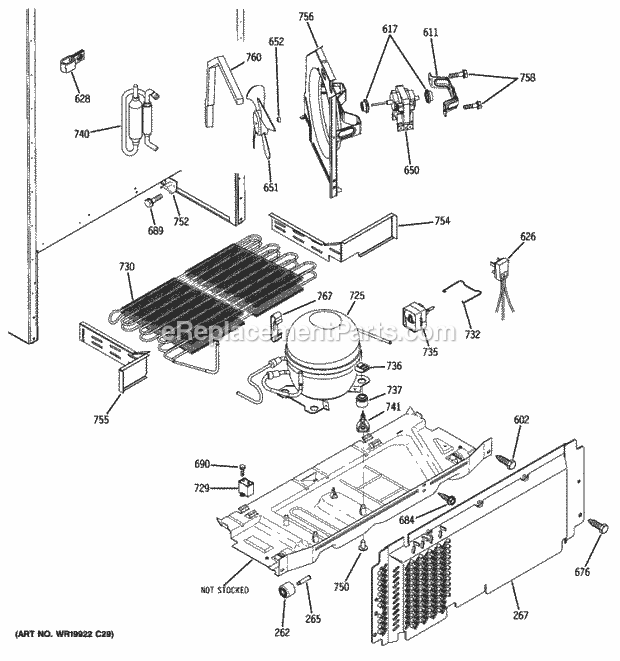 GE GTH18ISXDRSS Unit Parts Diagram