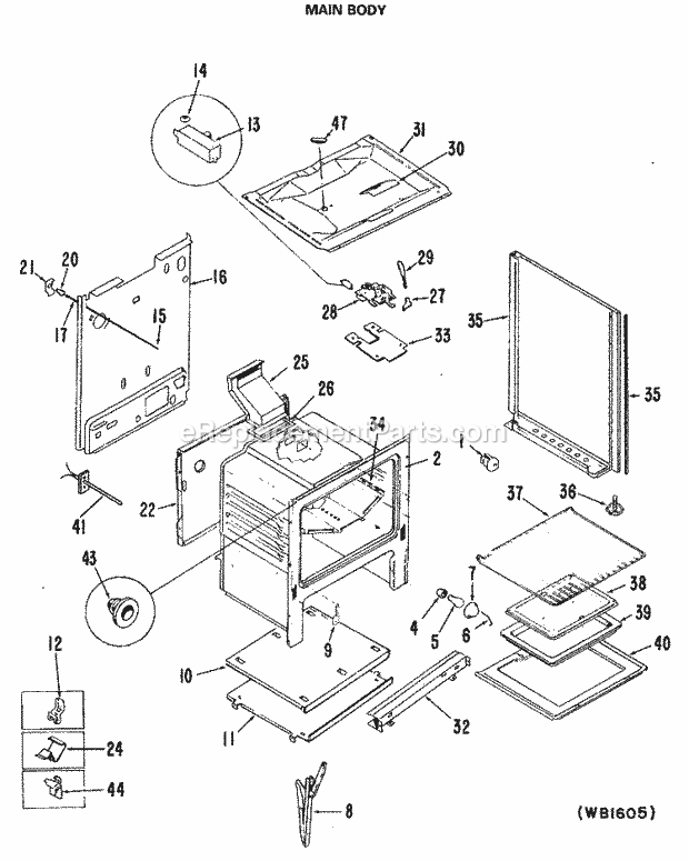 GE JGBP28GEL Page E Diagram