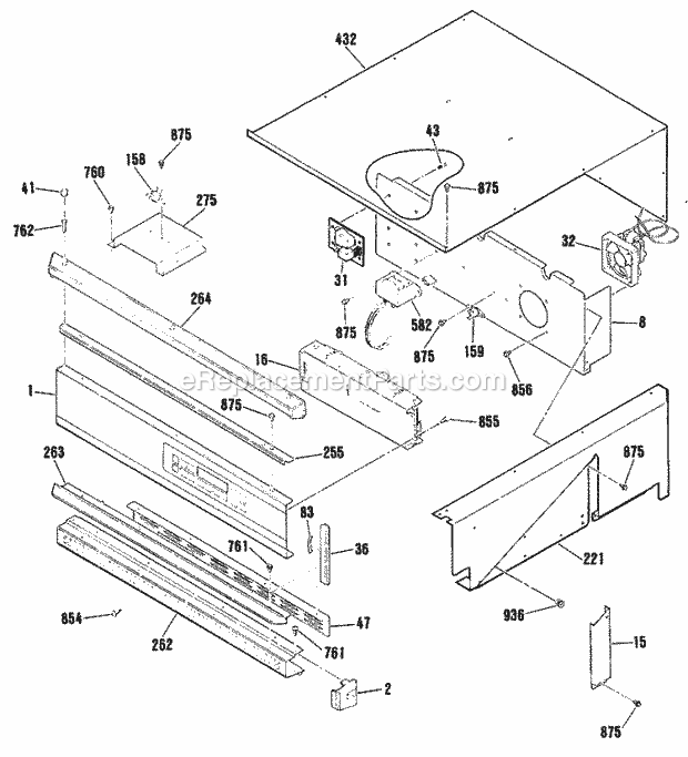 GE JKP17WP1WG Electric Range Page C Diagram