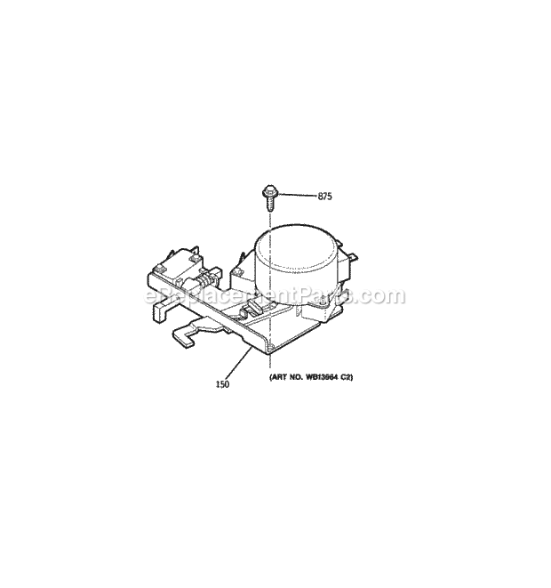 GE JTP55DP2WW Door Lock Diagram