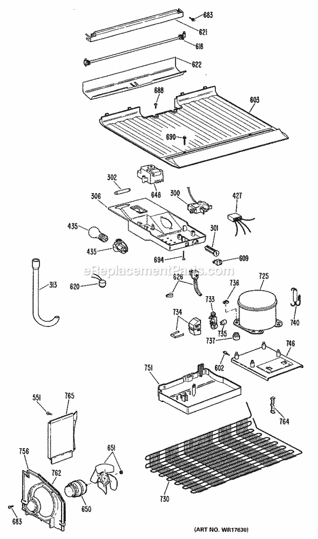 GE MTX16EMDRWH Refrigerator Page C Diagram