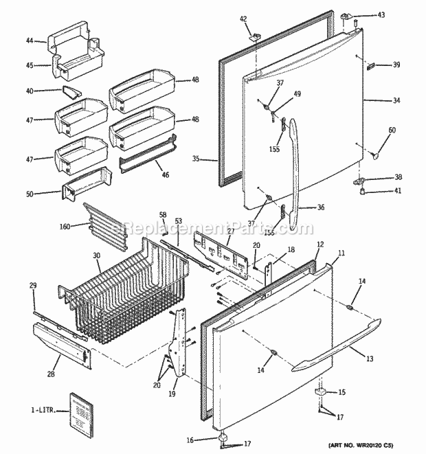 GE PDCE1NBWBDBB Page B Diagram