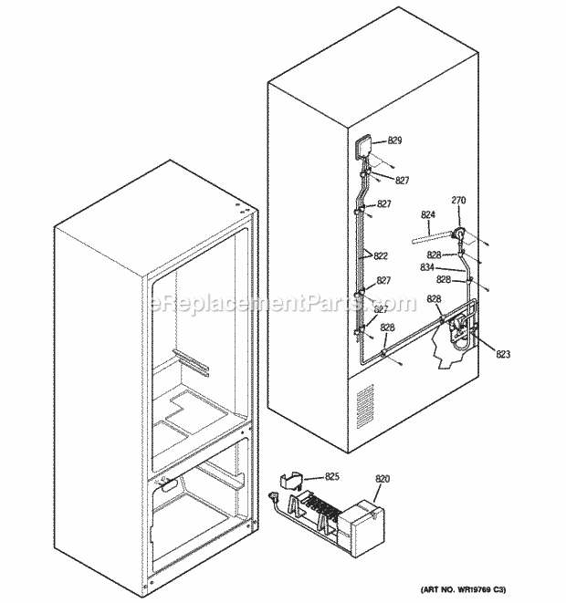 GE PDF22MFWBWW Water System Diagram