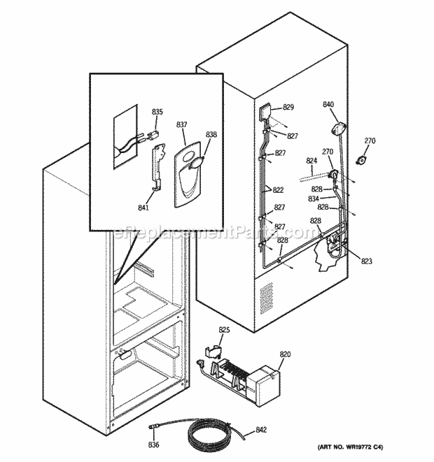 GE PDS22MIWBBB Water System Diagram