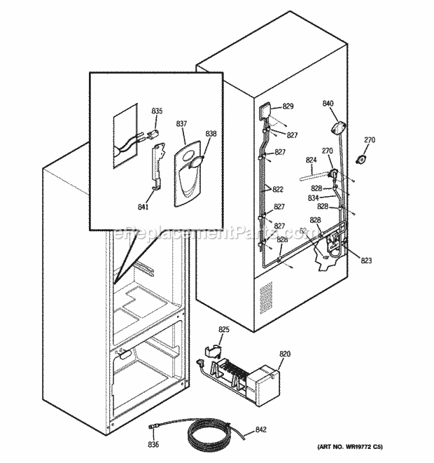 GE PDS22MIWCWW Water System Diagram