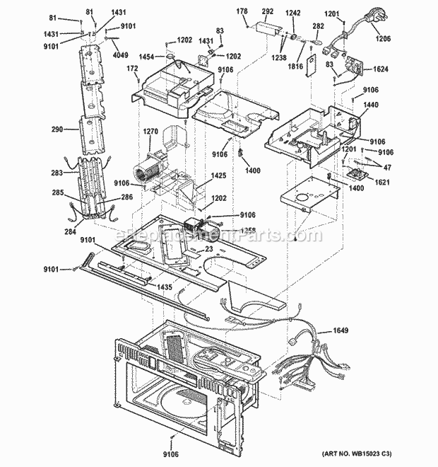 GE PSA9240DF1WW Interior Parts (2) Diagram