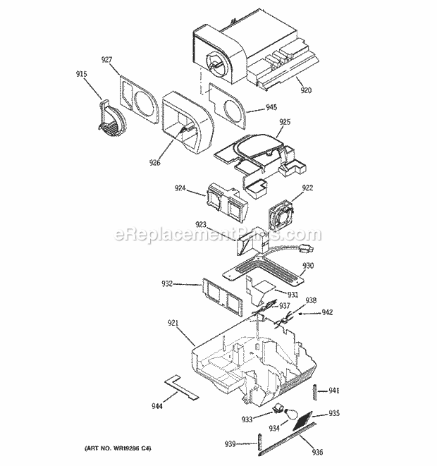 GE PSW26SGRASS Refrigerator Custom Cool Diagram