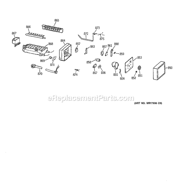 GE TBX21JIBLRWW Refrigerator Icemaker Wr30x0327 Diagram