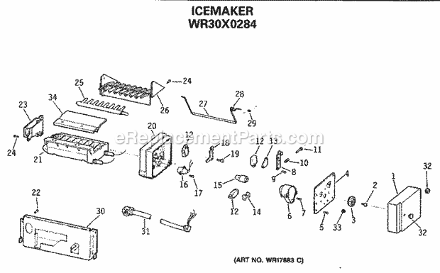 GE TBX22PCSNLWW Refrigerator Page G Diagram