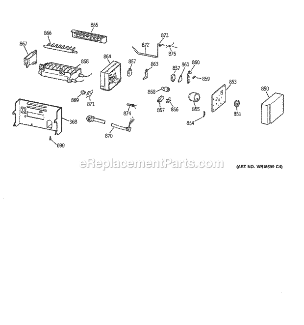 GE TPG21BRBBBB Refrigerator Icemaker Wr30x0330 Diagram