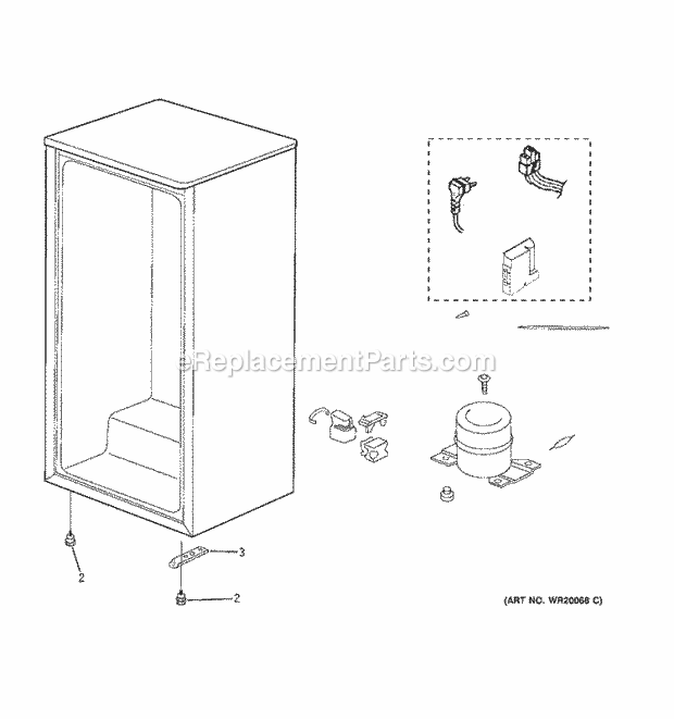 GE WMR04DATABB Refrigerator Unit Parts Diagram