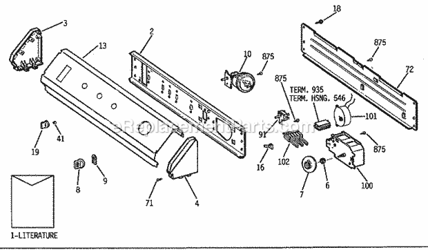 GE WWA5710SALWW Washer Section Diagram