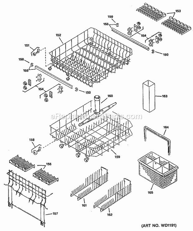 GE ZBD4100S00BK Dishwasher Page C Diagram