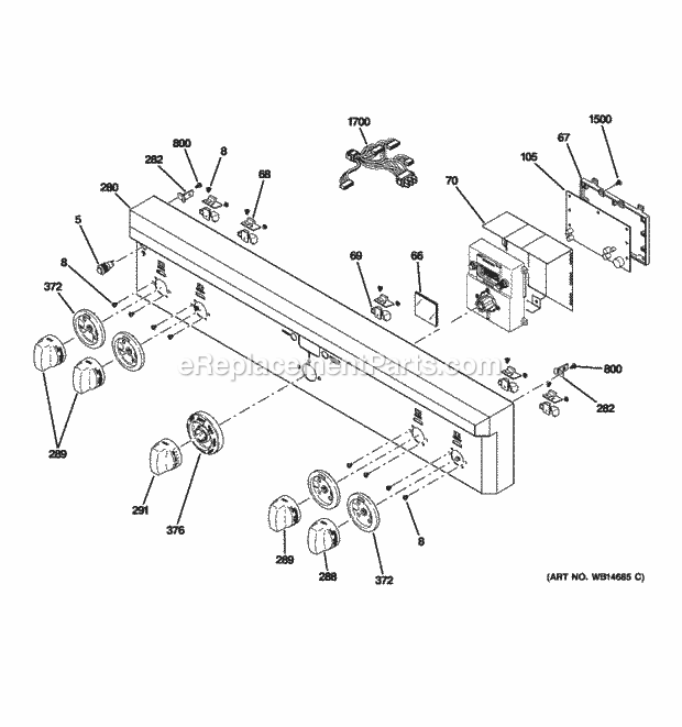 GE ZDP304NP2SS Control Panel Diagram