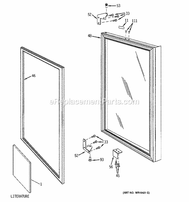 GE ZDW24YA Door Diagram