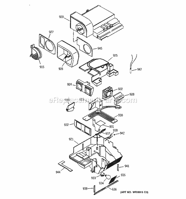 GE ZFSB26DNASS Refrigerator Custom Cool Diagram