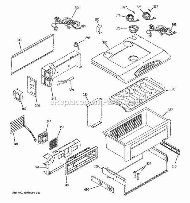 GE ZISS420DRISS Refrigerator Quick Chill Diagram