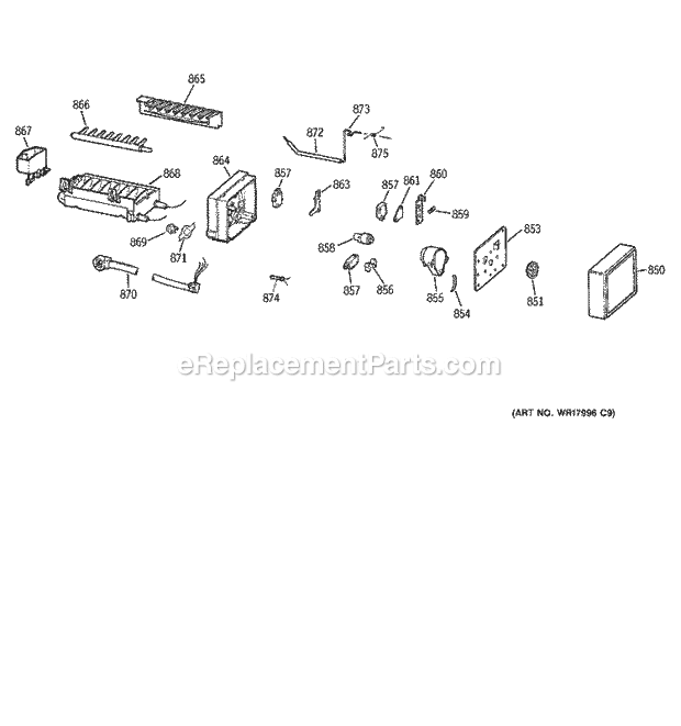 GE ZISS42DAASS Refrigerator Icemaker Wr30x0327 Diagram