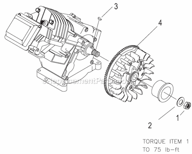 Generac 0042761 GH-220 Generator Engine Page D Diagram