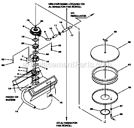 Generac 0043732 (362434 - 3635852)(2014) 40kw 4.3l Guardian W/ 200a Ts -11-24 Generator - Liquid Cooled Carburetor Diagram