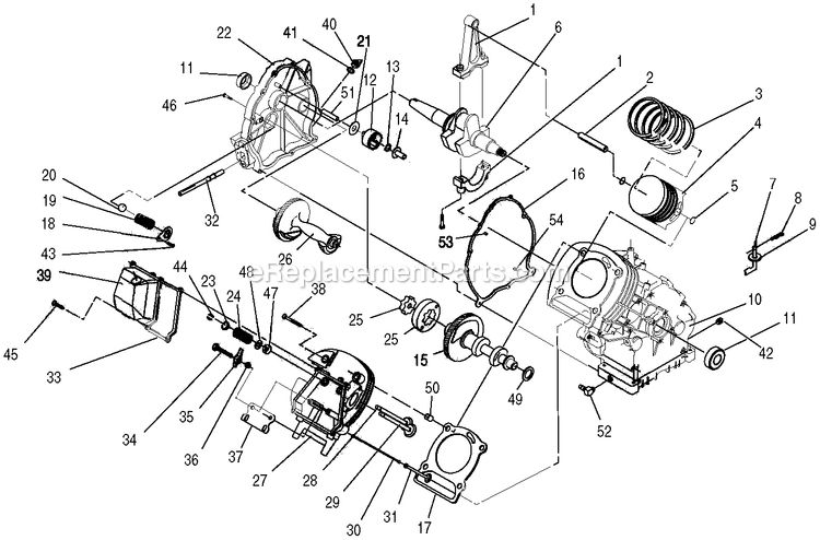 Generac 0043892 (3787648 - 3906618)(2014) Obs7.0 Gn410hs Hsb+8cir L/Cntr -08-04 Generator - Air Cooled Engine (1) Diagram