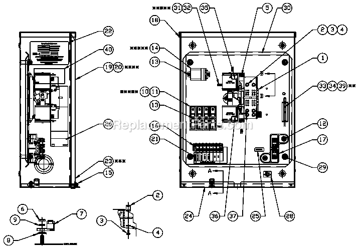 Generac 0047211 (3814796 - 3990046)(2004) Ul Grdn 15kw Ng/Lpv W/100a Ts -09-22 Generator - Liquid Cooled Av Xfer Switch 100a 1.5 Diagram