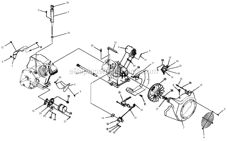 Generac 0047580 (3639342 - 36473951)(2014) Obs7.0kw Hsb Guardian No Switc -08-04 Generator - Air Cooled Engine (1) Diagram