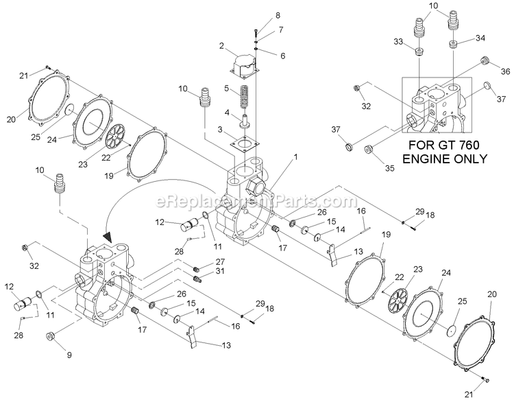 Generac 0047580 (3639342 - 36473951)(2014) Obs7.0kw Hsb Guardian No Switc -08-04 Generator - Air Cooled Gas Regulator Diagram