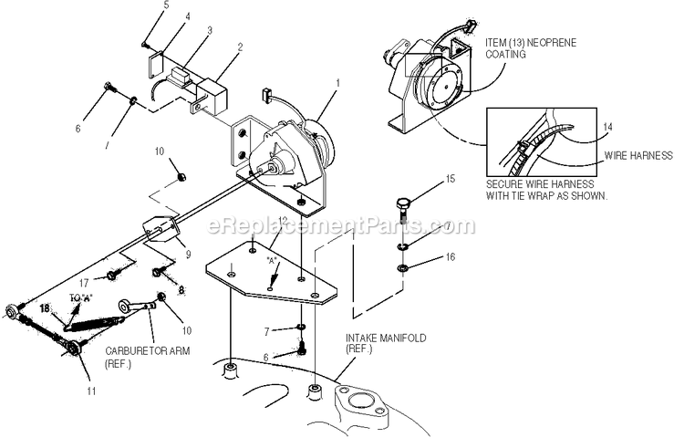 Generac 0049120 (3728589 - 3805892)(2003) Ul Centurion 15 Ng W/100a Ts -11-06 Generator - Liquid Cooled Governor Assembly Diagram