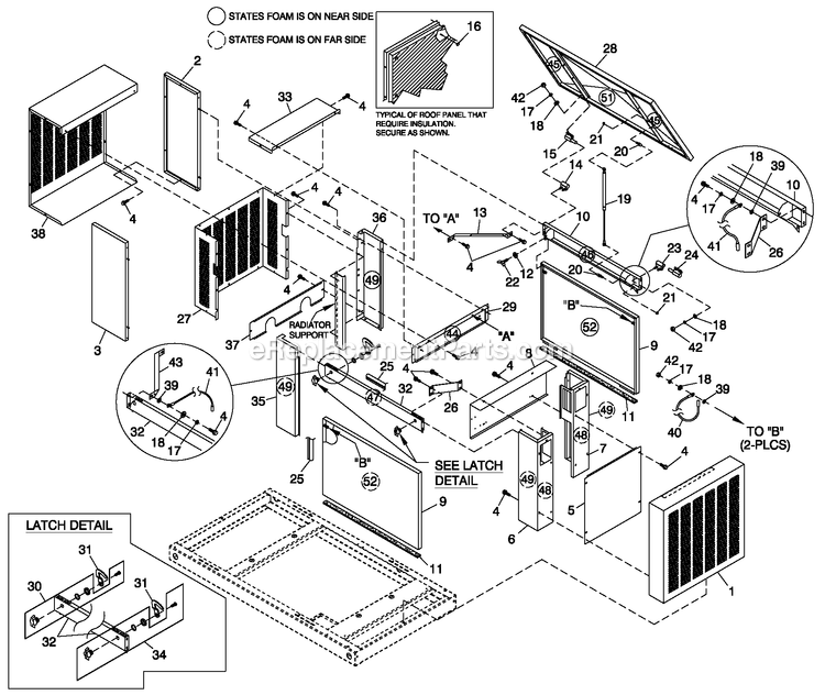 Generac 0049883 (4162285 - 4373892)(2007) Sg30 3.0l Ford Guardian Ng/Lp -06-13 Generator - Liquid Cooled Ev Encl Aco 3.0l Hsb Diagram