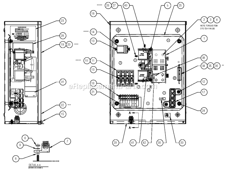 Generac 0049930 (3804746 - 3990828)(2004) 40kw 3.9l Centurion -09-22 Generator - Liquid Cooled 200a Transfer Switch Assembly Diagram