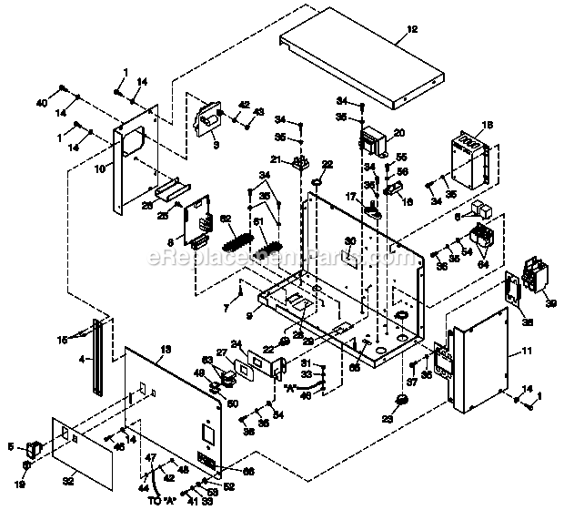 Generac 0050400 (3982675 - 3989696)(2004) Obs 2.5l Hsb Guardian Elite -09-21 Generator - Liquid Cooled Ev Control Panel 2.5l G3 P-Pack Diagram