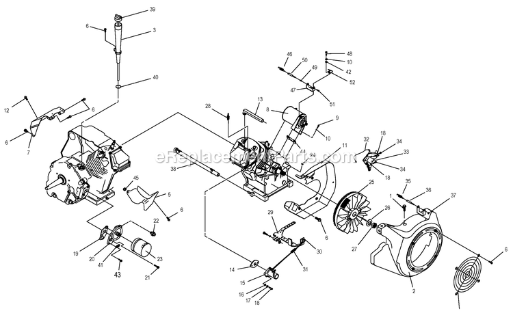 Generac 0051031 (0806V12264)(2006) Obs-15kw 990 Hsb+l/Cntr-Bryant -02-15 Generator - Air Cooled Engine (2) Diagram