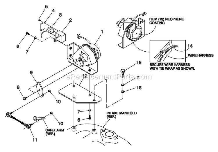 Generac 0052100 (4270702 - 4278644)(2005) 20kw 1.5 240 1ph Stl Grdn Elit -09-30 Generator - Liquid Cooled Governor Assembly Diagram