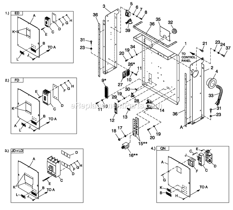 Generac 0052210 (4303116 - 4321052)(2005) Obs 3.9 240 1ph Stl Grd Elite -12-05 Generator - Liquid Cooled Cpl C2 And C4 Flex Hsb Diagram