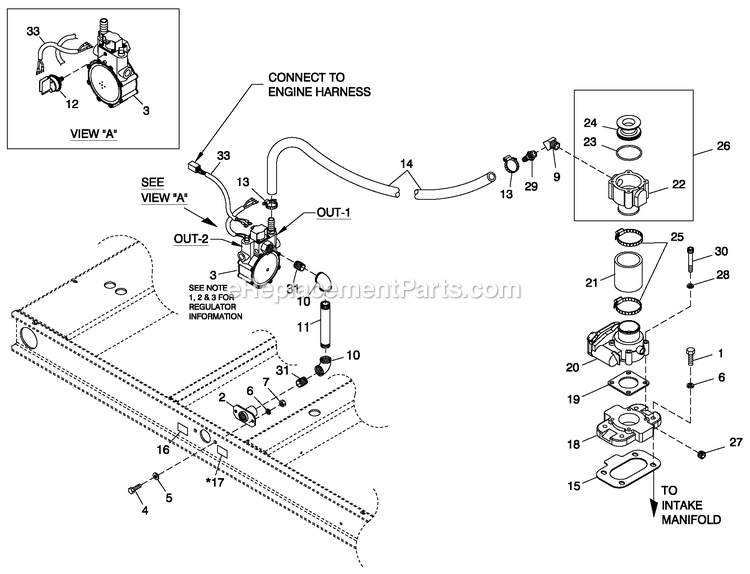 Generac 0052210 (4343242 - 4357670)(2006) Obs 3.9 240 1ph Stl Grd Elite -02-10 Generator - Liquid Cooled Ev Fuel System 3.9l C2 Diagram