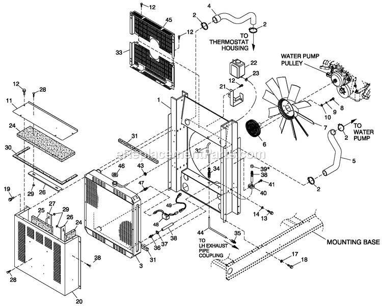 Generac 0052230 (4357690 - 4724104)(2007) 40kw 3.9 240 1ph Stl Centurion -02-19 Generator - Liquid Cooled Ev Cool Pkg 3.9l 40kw Diagram