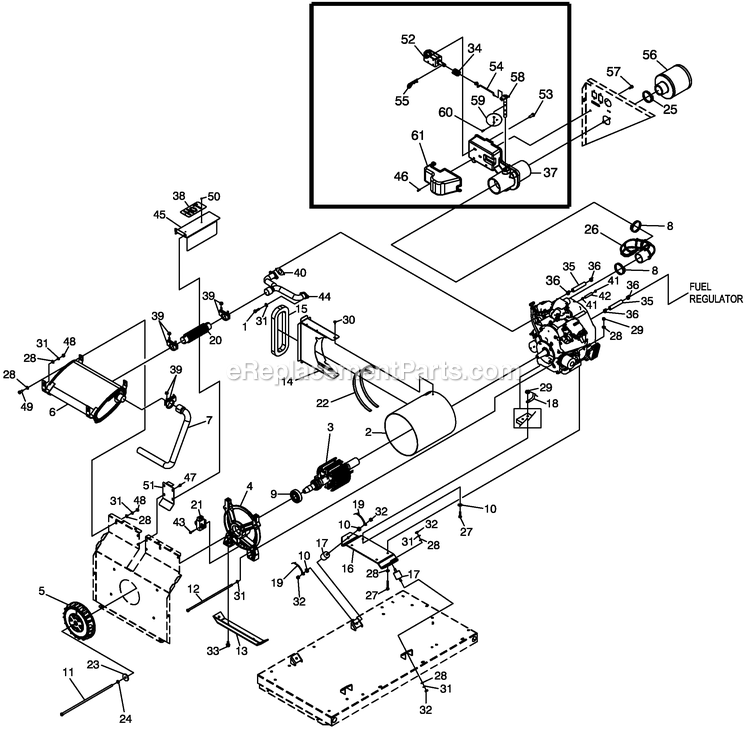 Generac 0052420 (4361538 - 4682035)(2006) 13kw Gt990 Guard+12c L/Ctr -12-27 Generator - Air Cooled Generator (2) Diagram