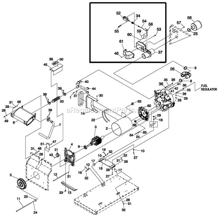 Generac 0052421 (4936704 - 4939087)(2008) 13kw Gt990 Guardian +12c L/Ctr -01-14 Generator - Air Cooled V-Twin Generators Diagram