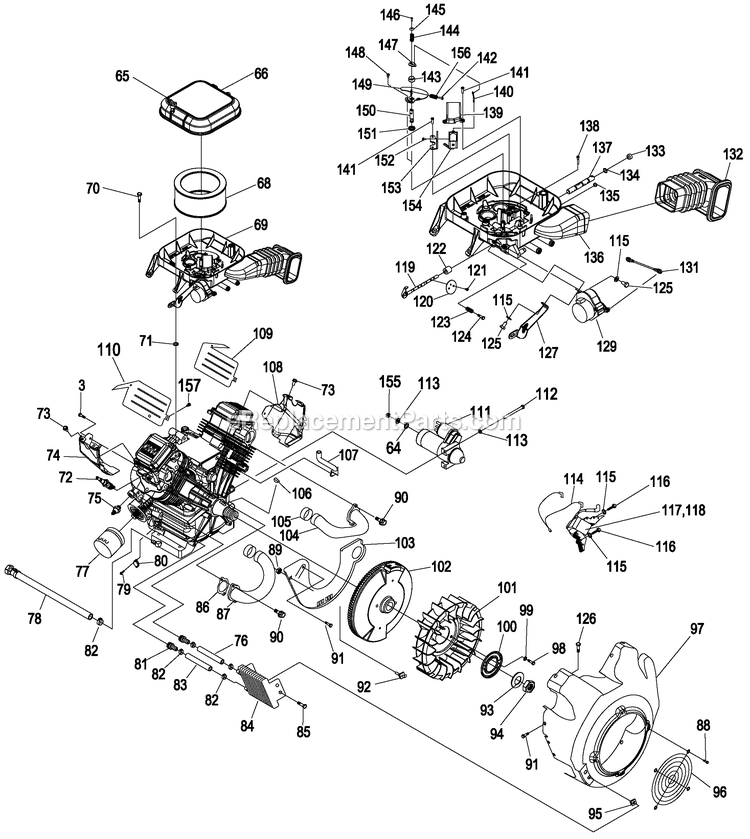 Generac 0052421 (4936704 - 4939087)(2008) 13kw Gt990 Guardian +12c L/Ctr -01-14 Generator - Air Cooled Engine (4) Diagram